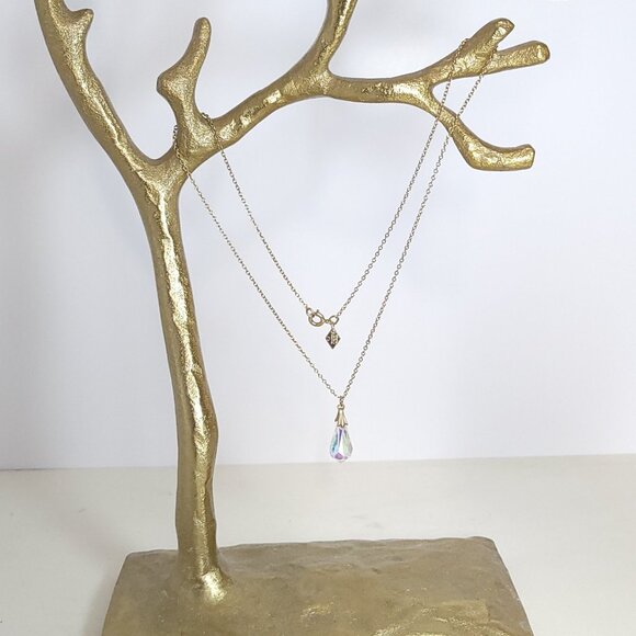 Vintage Sarah Coventry Gold Tone Teardrop Pendant Necklace 19 inches long - Picture 2 of 14